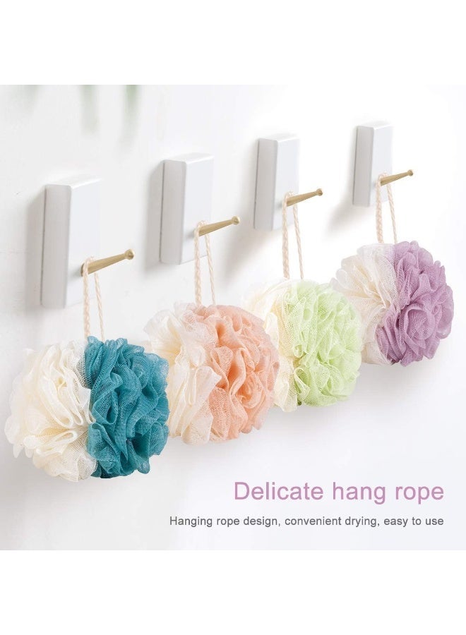 يفة استحمام اسفنجة شبكية ناعمة لغسل الجسم، اسفنجة استحمام لتقشير الجسم للنساء والرجال - اكسسوارات الاستحمام (1 قطعة- متعددة الألوان) - Image 1